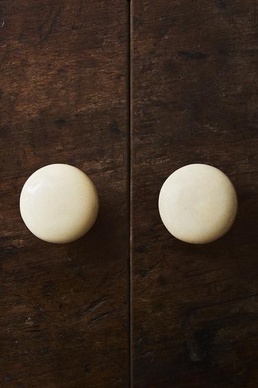 Zara CERAMIC IVORY KNOB (SET OF 2) - Ecru