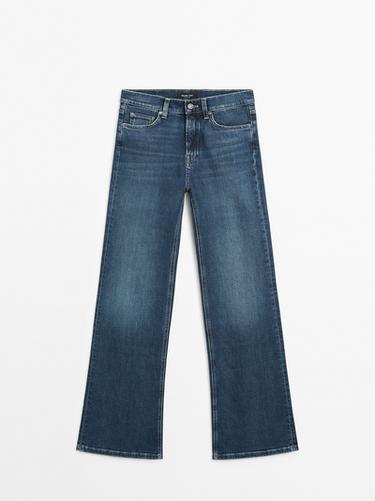 Jeans skinny flare fit tiro alto - Azul medio de Zara