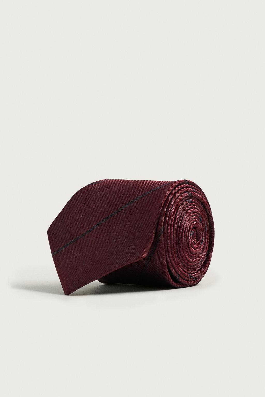 100% SILK STRIPED TIE