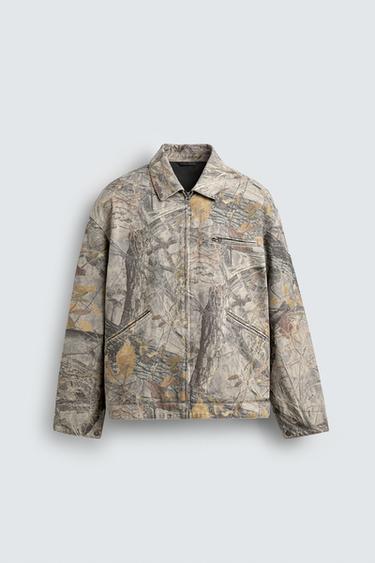 WASHED JACKET ABSTRACT PRINT - Printed by Zara - Image 6