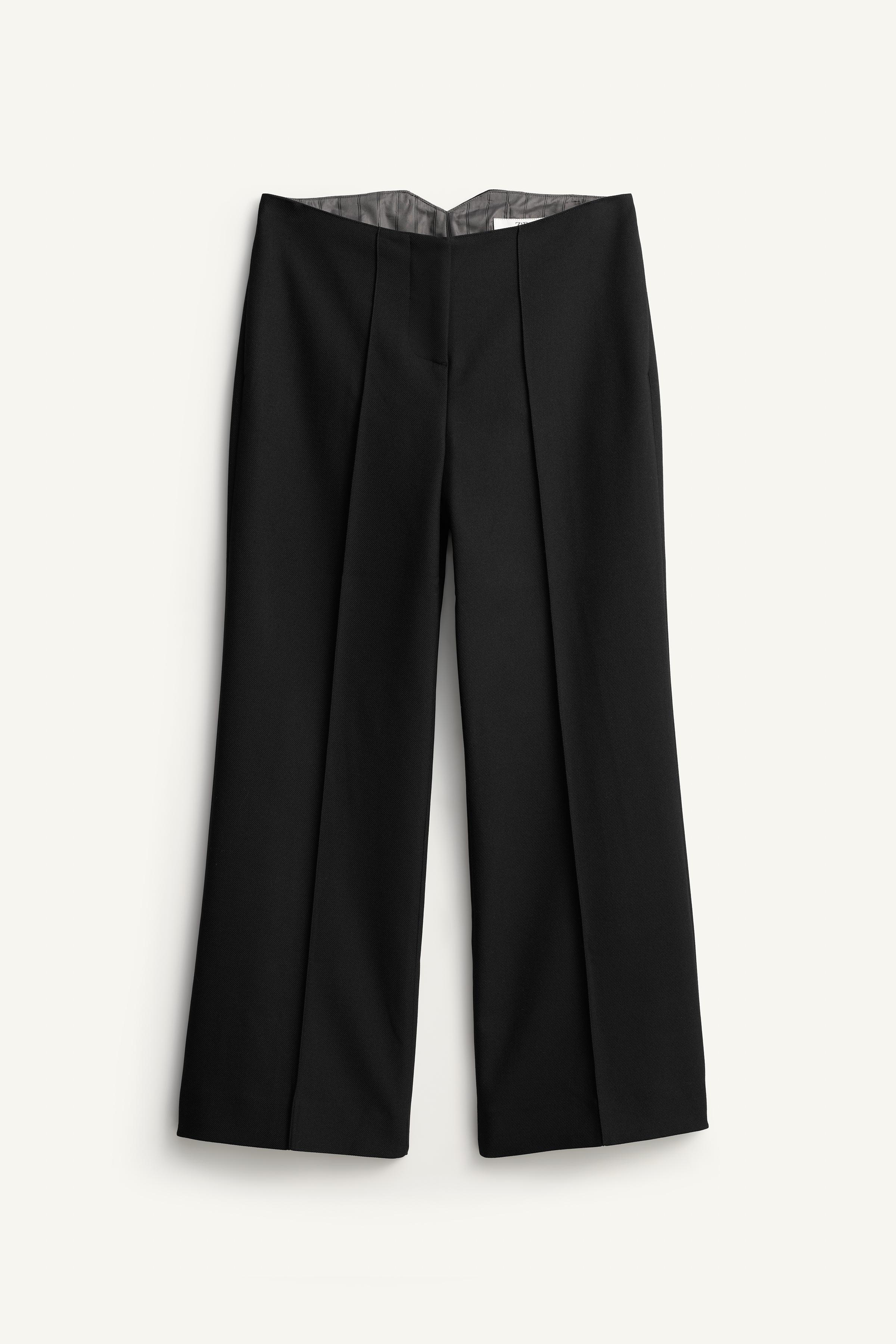 Limited Edition Straight-Leg Seam Detail Pants by Zara