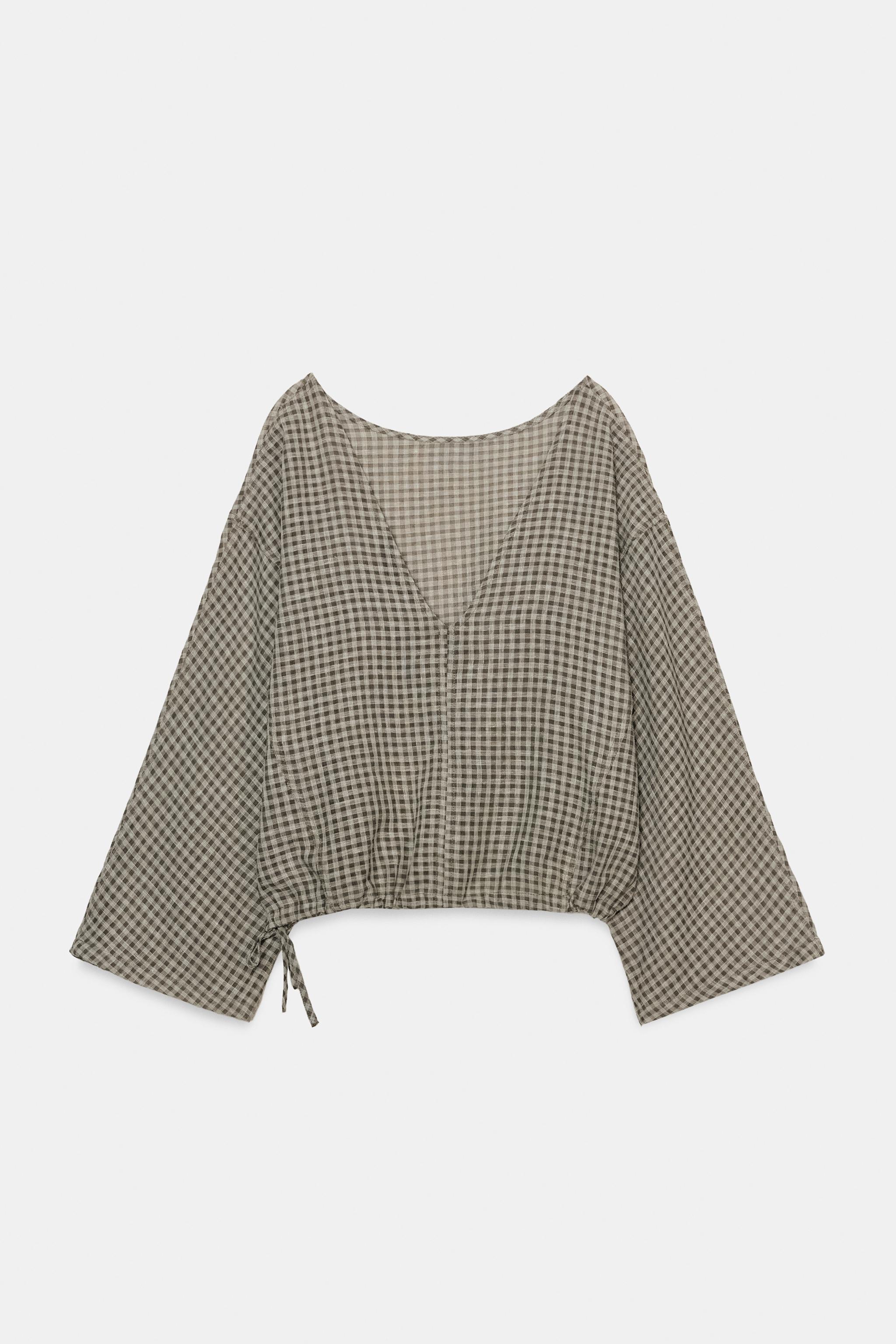 CHEMISE CAPE À CARREAUX