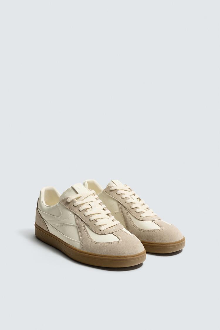 ZARA TRAINERS WITH CONTRAST SOLE