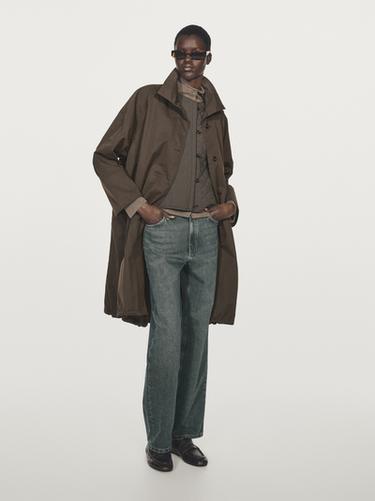 Zara Long parka with detachable gilet - Brown