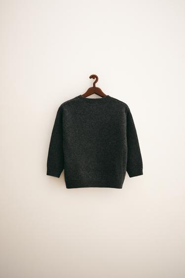 Zara ZARA TIMELESS - CASHMERE KNIT SWEATER - Dark anthracite