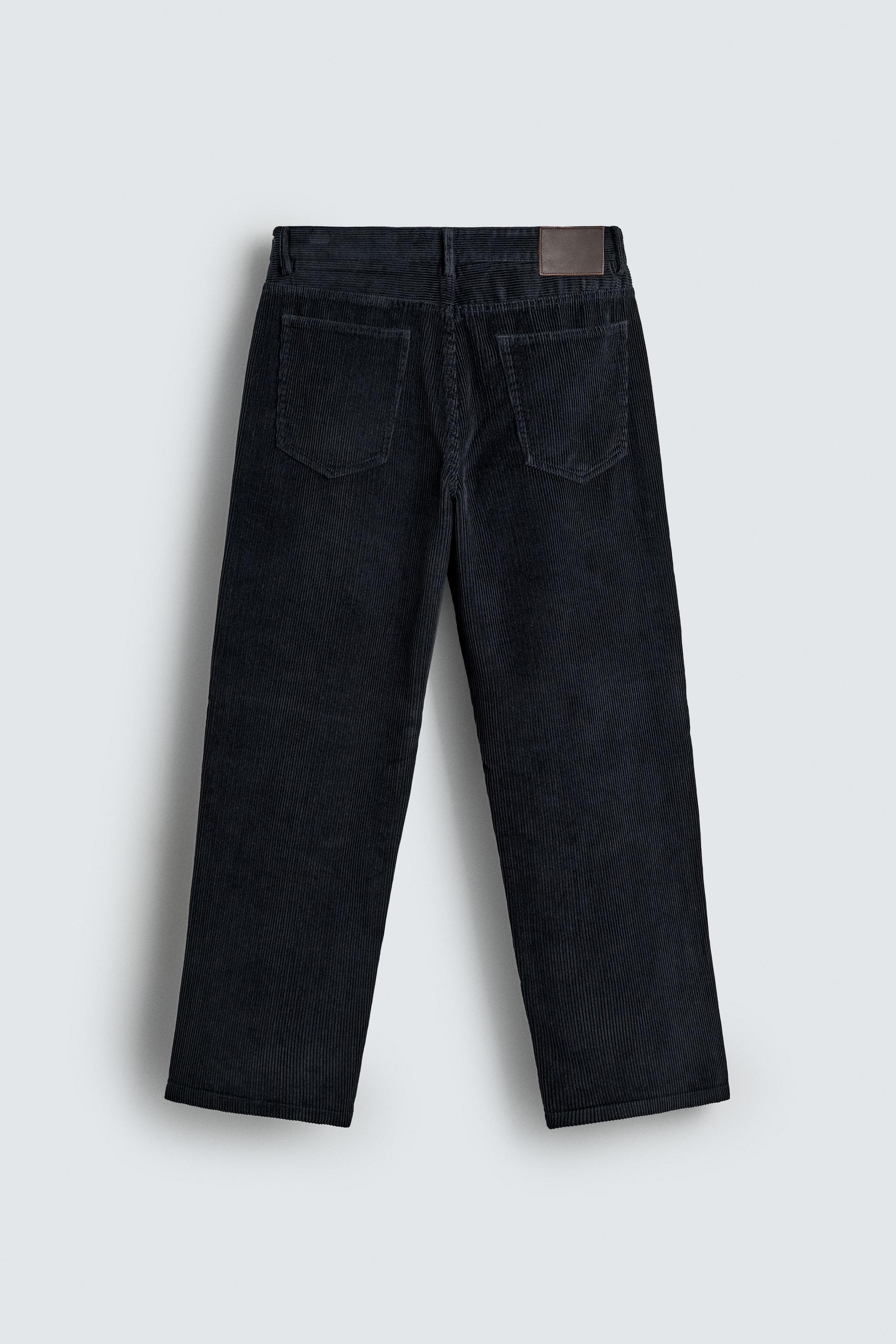 PANTALON STRAIGHT FIT EN VELOURS CÔTELÉ