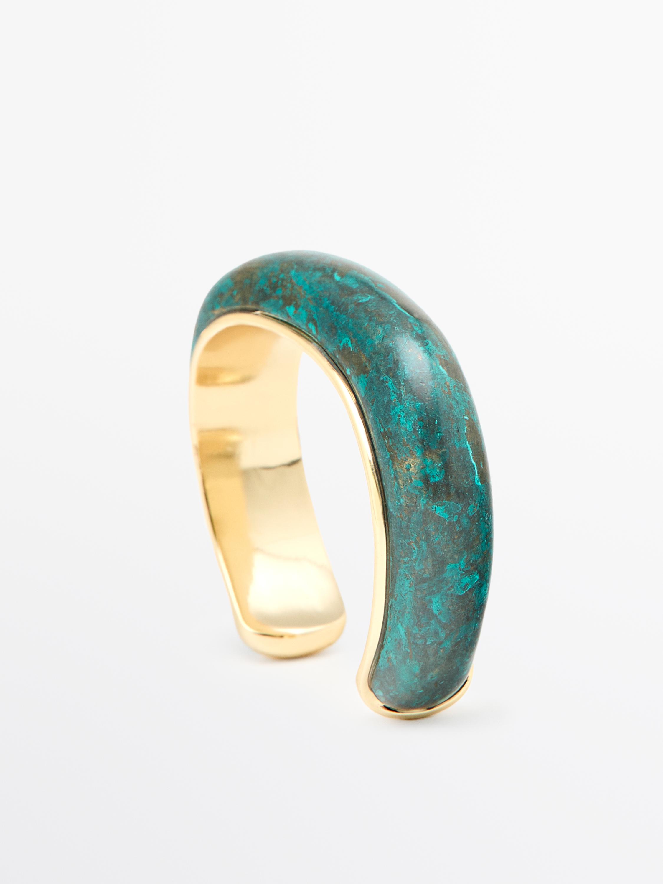 Bronze effect patina bracelet