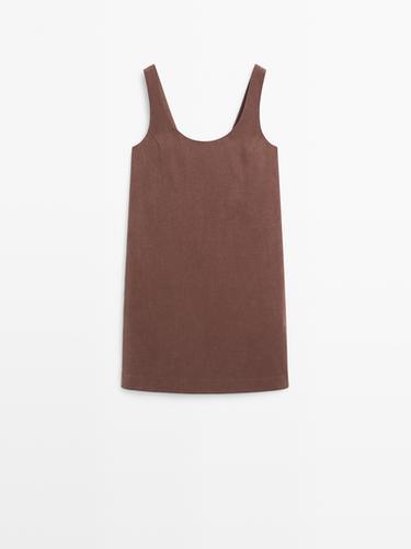 Zara Strappy mini dress - Dark red