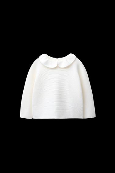 JERSEY PUNTO CUELLO BOBO - Crudo claro de Zara - Imagen 0