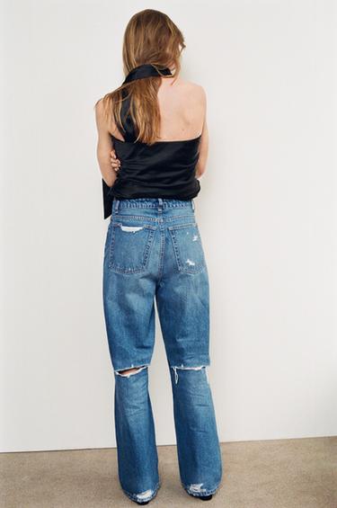Zara Jeans Rib Women's Ripped Jeans | ZARA United Kingdom