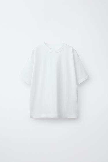 LOT DE TROIS HAUTS UNIS ET À RAYURES - Marron de Zara - Image 1