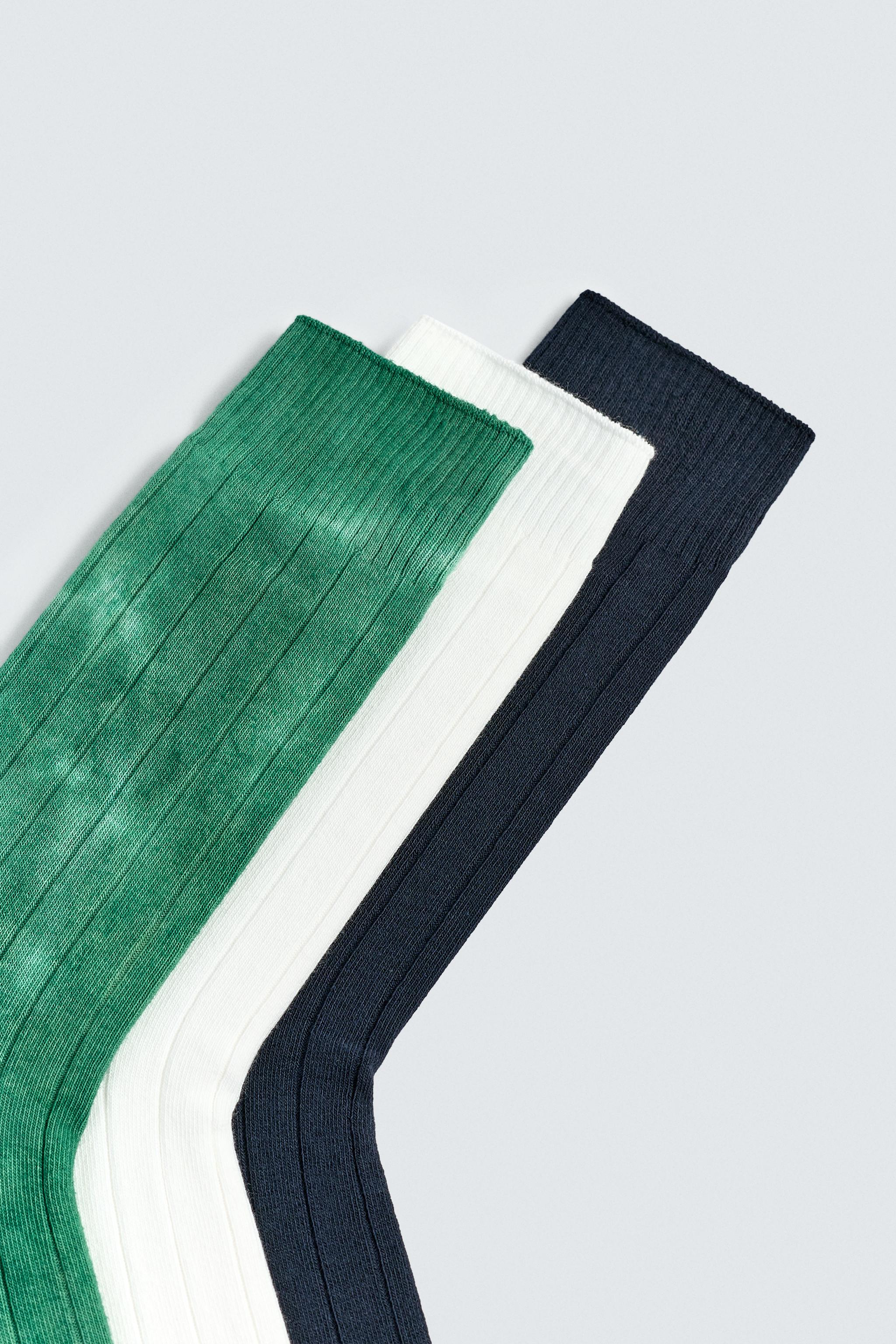 LOT DE 3 PAIRES CHAUSSETTES CÔTELÉES AARON LEVINE X ZARA