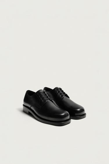 LEATHER DRESS SHOES — Black 1