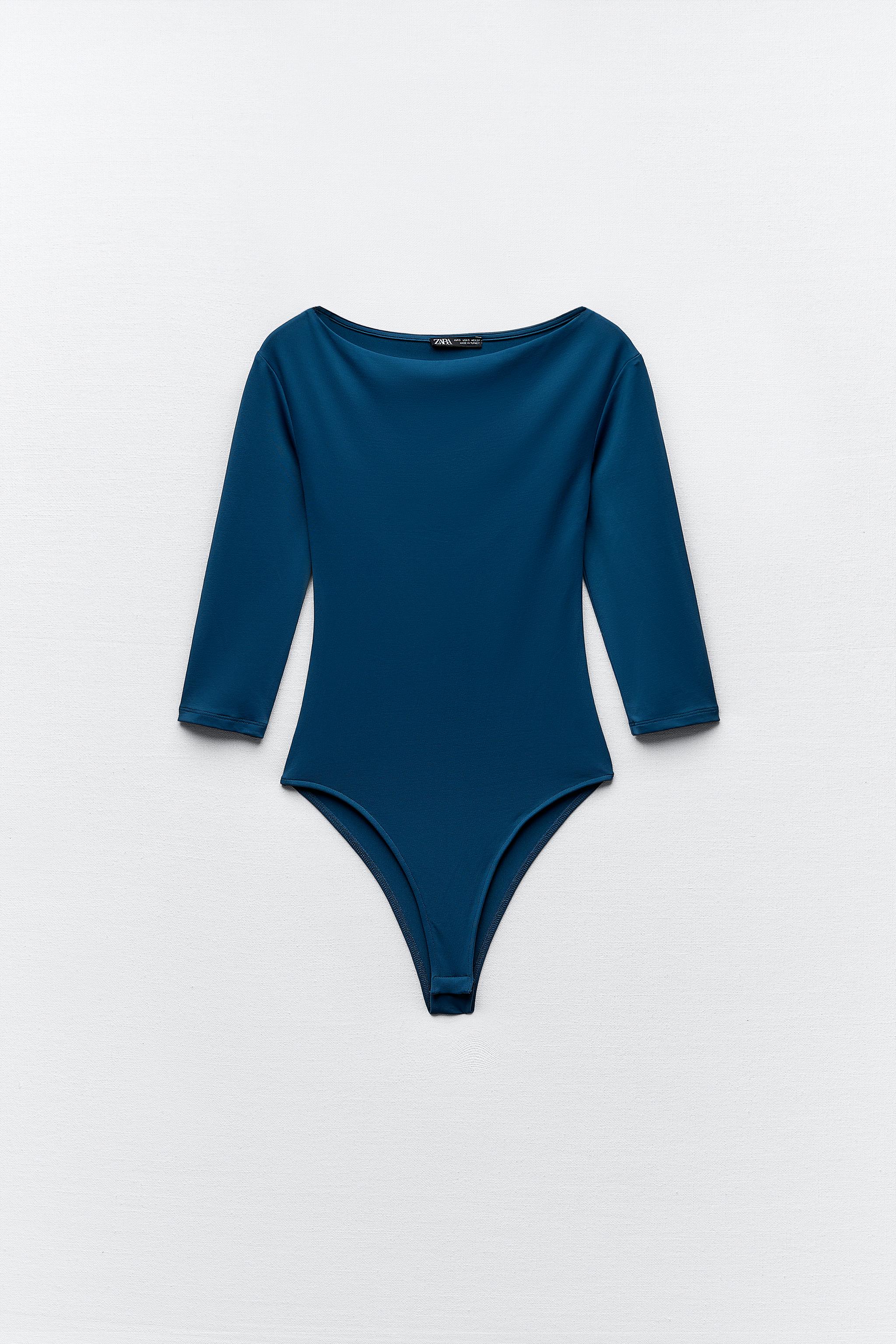 Zara long hot sale sleeve bodysuit