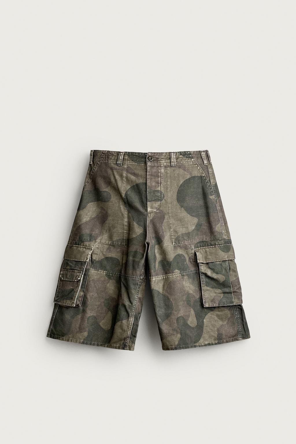 ABSTRACT PRINT CARGO JORTS