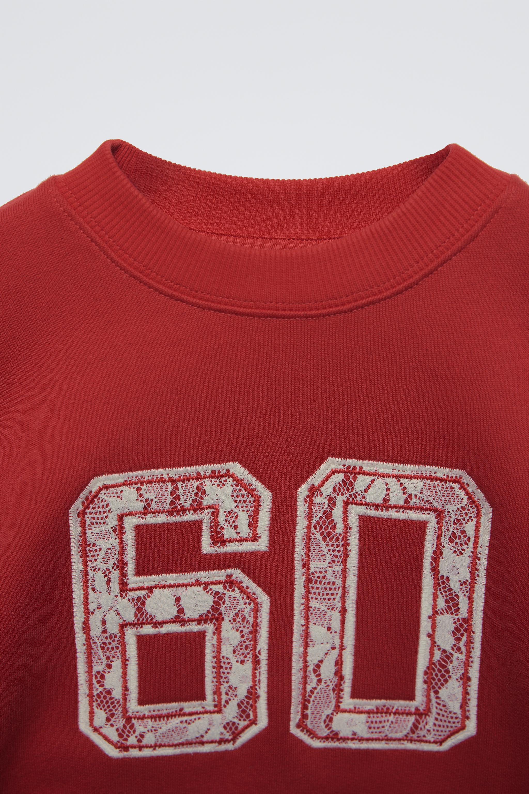 SWEAT NUMÉRO DENTELLE