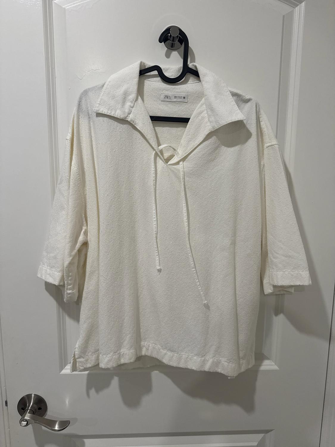 BOUCLÉ TEXTURE SHIRT - Image 3
