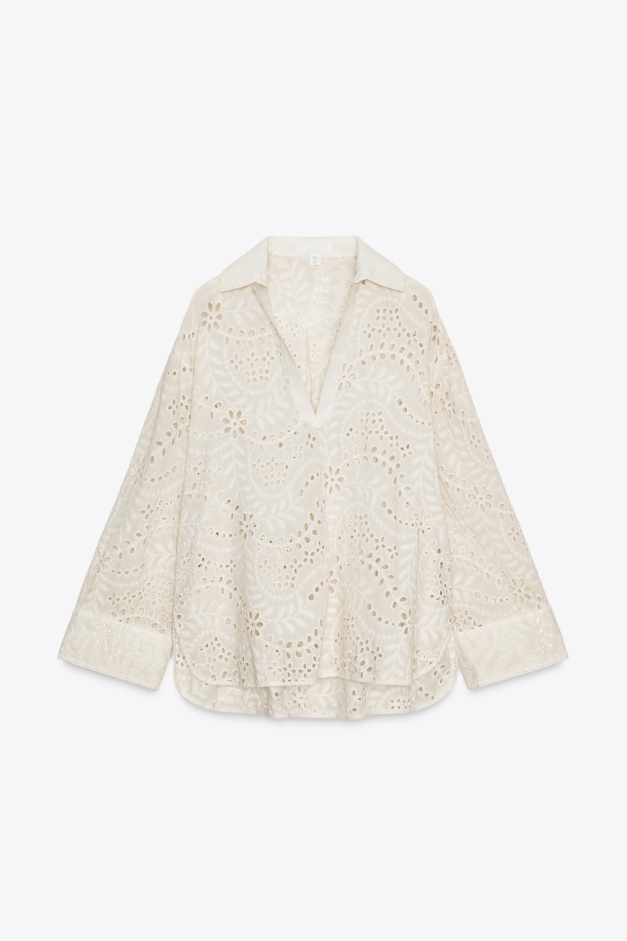 CHEMISE BRODERIES AJOURÉES ZW COLLECTION