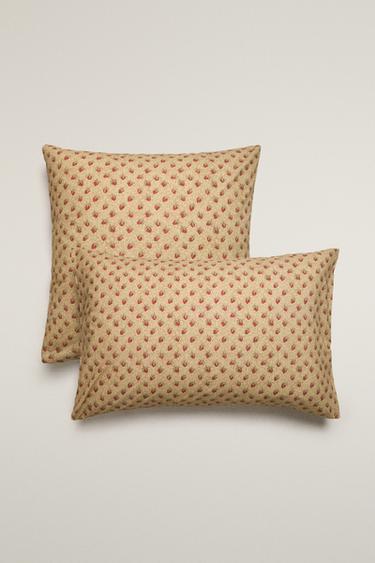 STRAWBERRY PERCALE PILLOWCASE | KATHARINE POLE - Beige by Zara