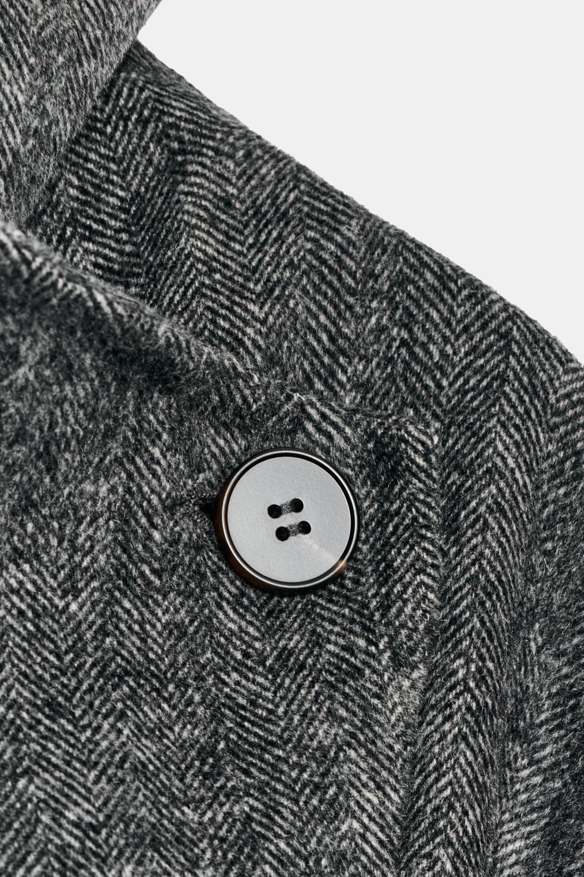 WOOL-BLEND BELTED DOUBLE-BREASTED COAT