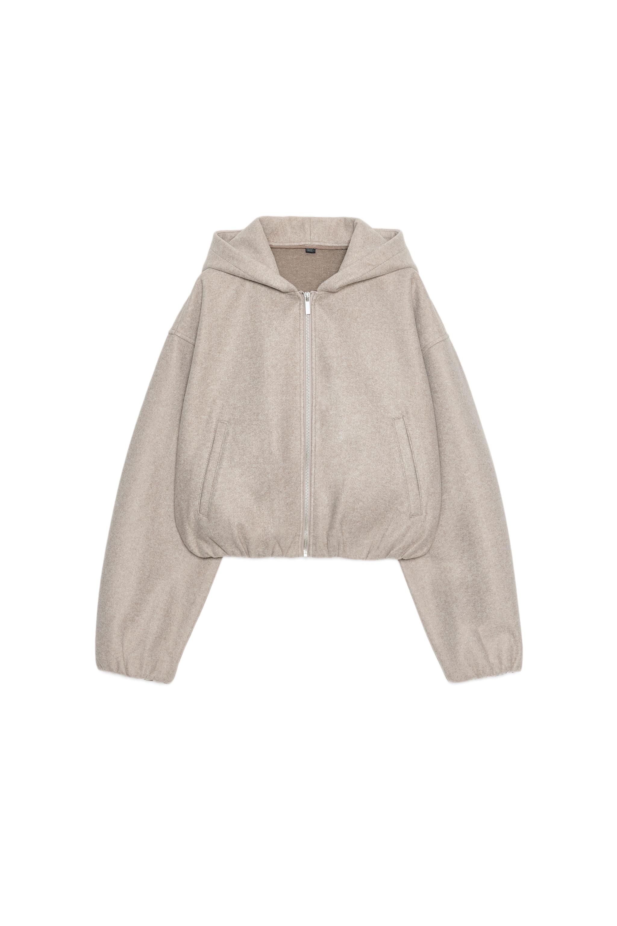 SOFT HOODIE JACKET - Brown / Taupe | ZARA United States