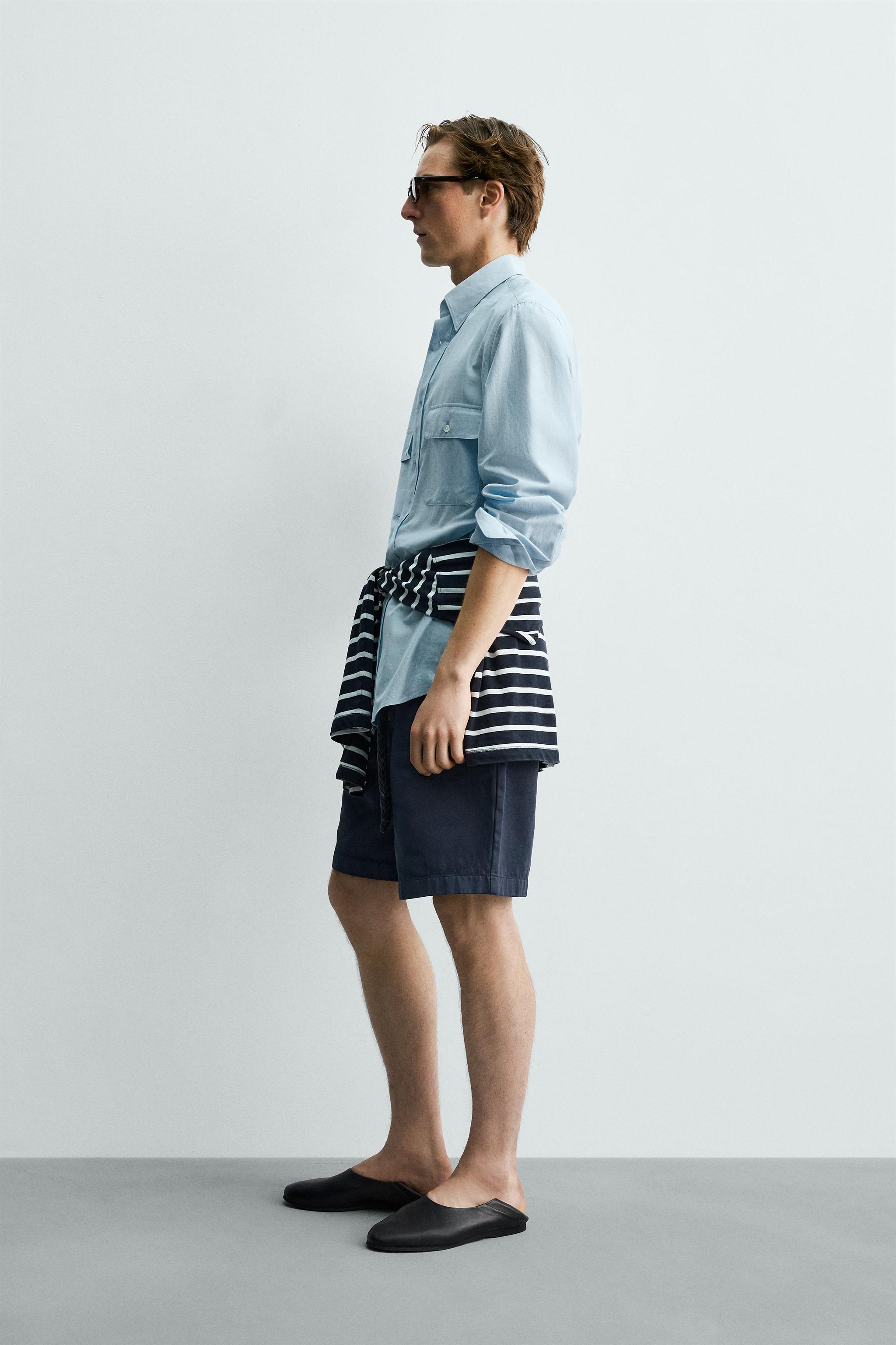 REGULAR FIT FLOWY POCKET SHIRT AARON LEVINE X ZARA