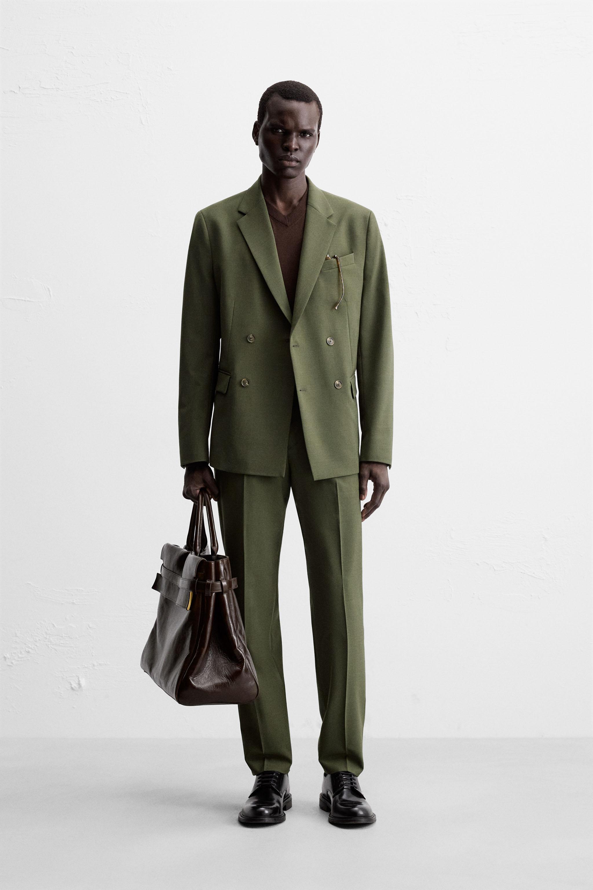 WOOL SUIT PANTS