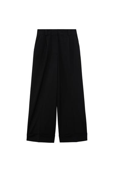 CUFFED STRAIGHT LEG PANTS