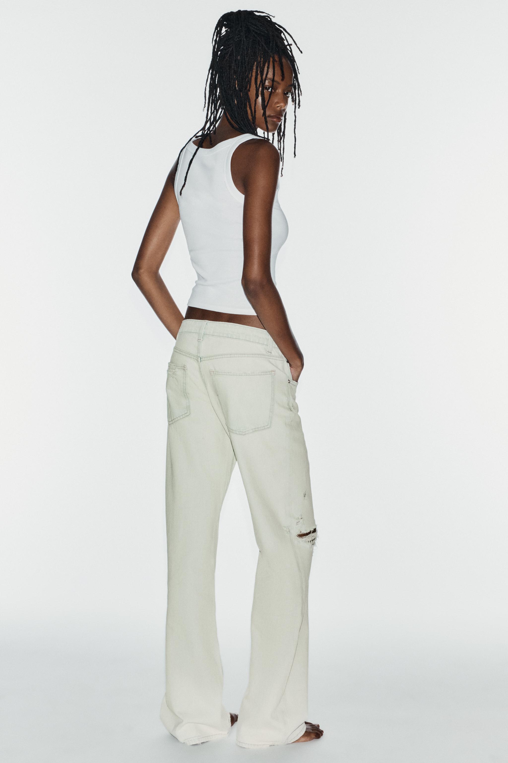 JEAN TRF WIDE LEG TAILLE BASSE