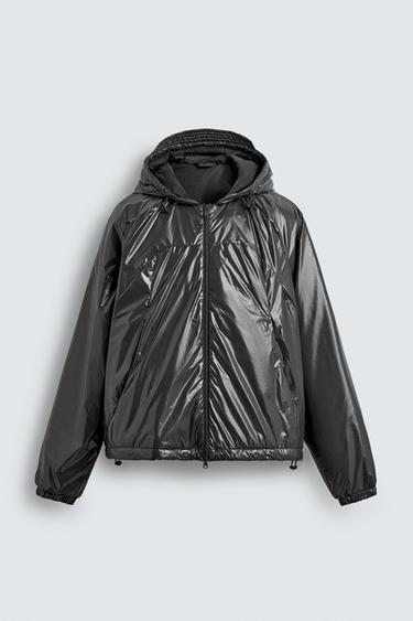 BLOUSON MATELASSÉ DÉPERLANT BRILLANT - Gris moyen de Zara