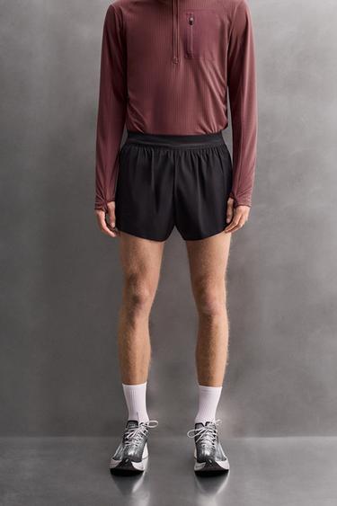 LIGHTWEIGHT RUNNING SHORTS - Black by Zara