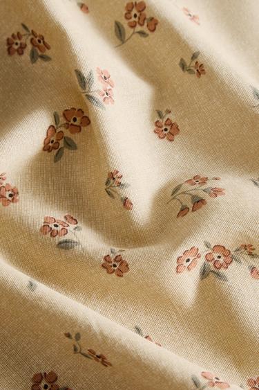 Zara WILDFLOWER NAPKINS WITH LACE TRIM (PACK OF 2) - Yellow