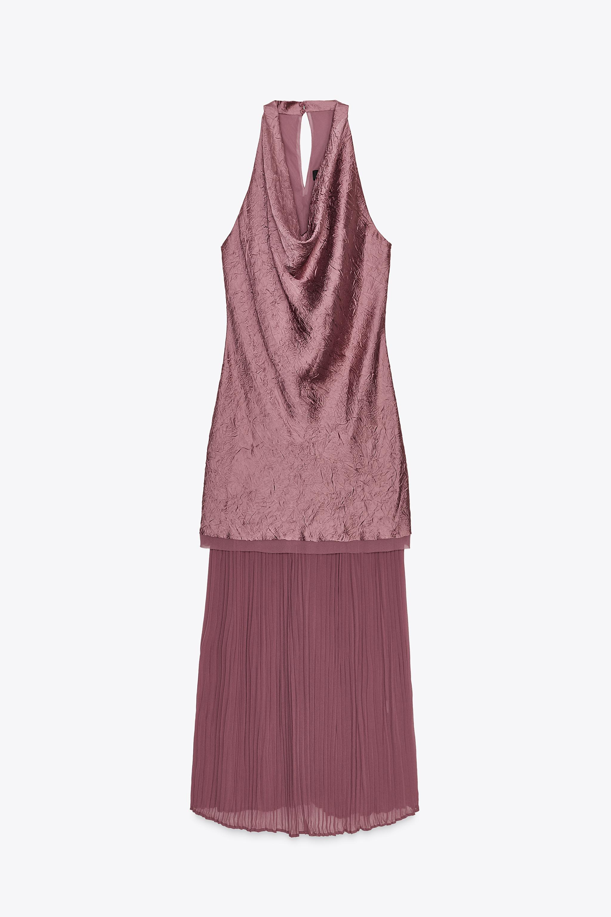 ROBE MIDI COMBINÉE PLISSÉE