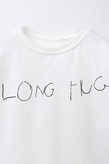 SLOGAN PRINT T-SHIRT - White by Zara - Image 2