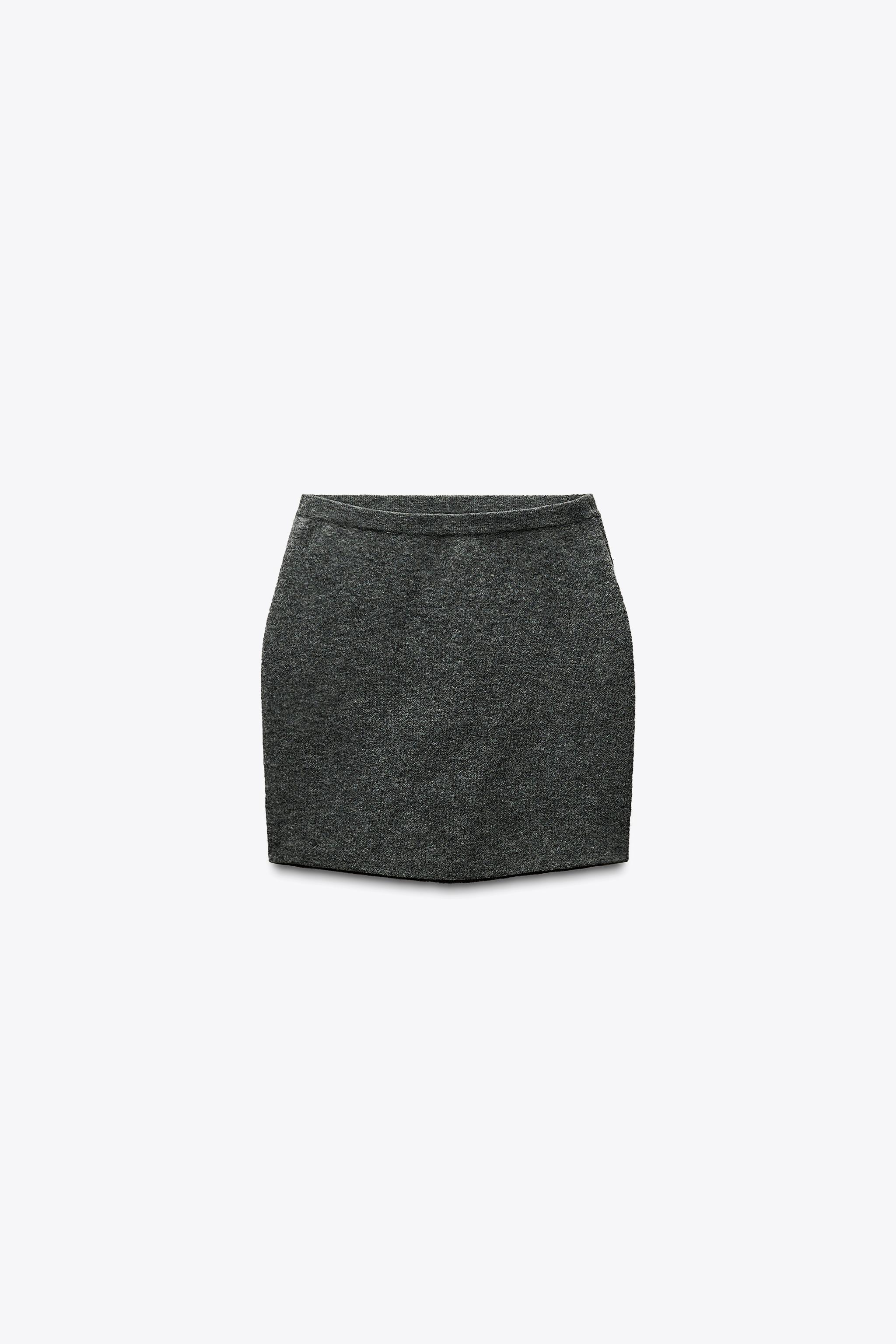 KNIT MINI SKIRT - Light gray | ZARA United States
