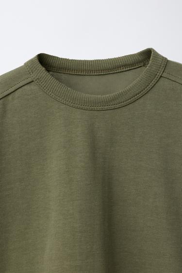 ENSEMBLE T-SHIRT ET PANTALON NERVURE HEAVY WEIGHT - Kaki de Zara - Image 5