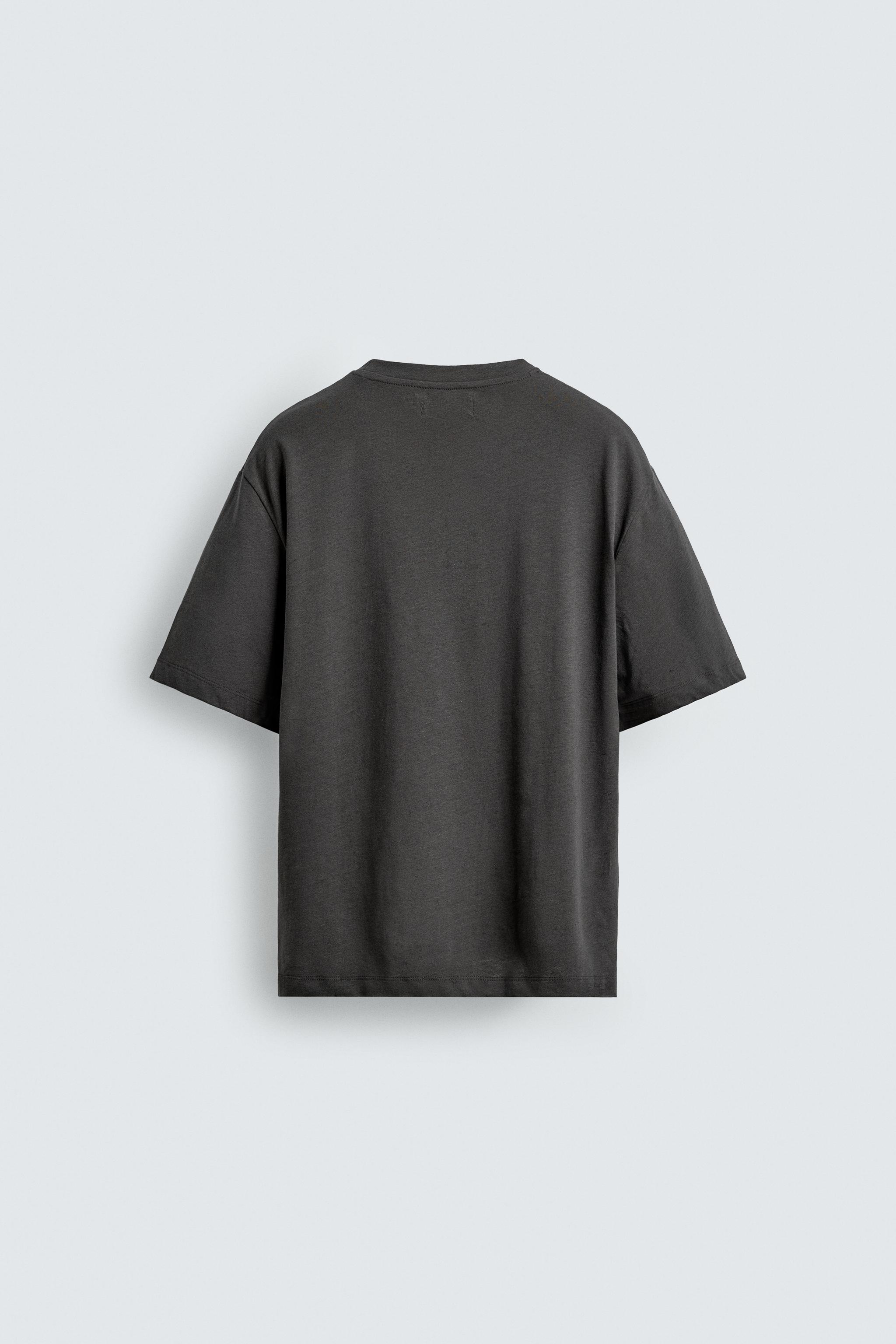 RELAXED FIT COTTON - LINEN T-SHIRT