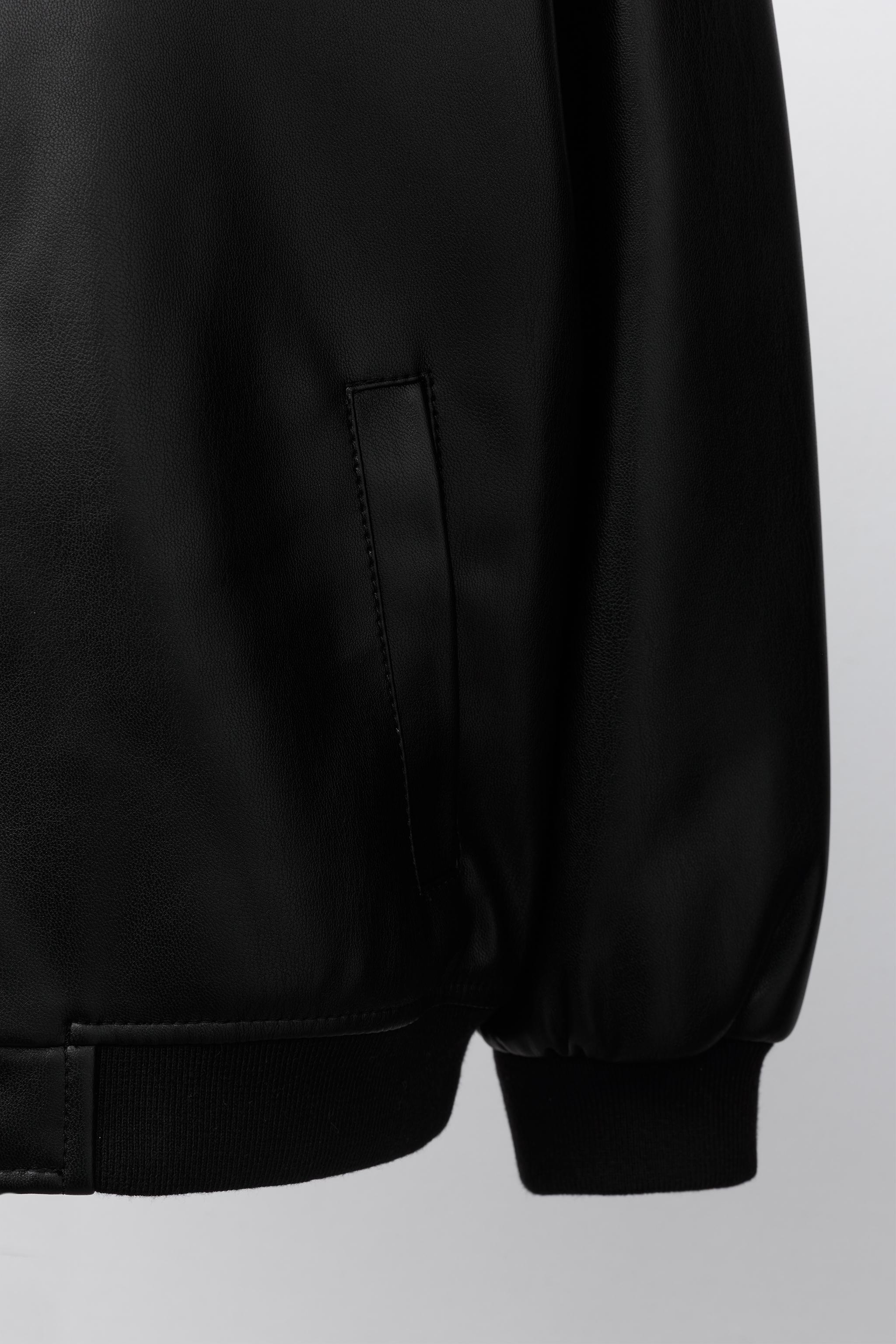 BLOUSON BOMBER EN MATIÈRE SYNTHÉTIQUE