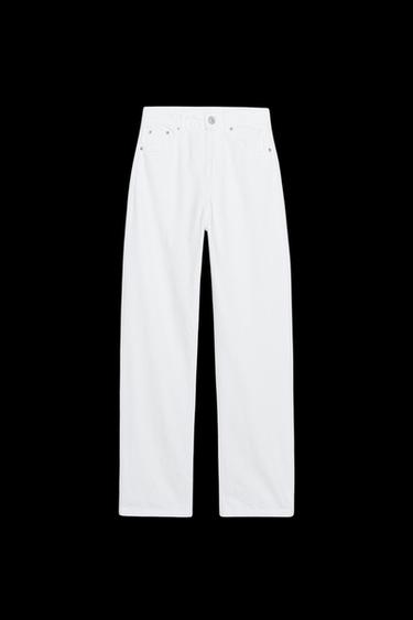 TRF MOM FIT HIGH-WAIST JEANS - White by Zara - Image 0