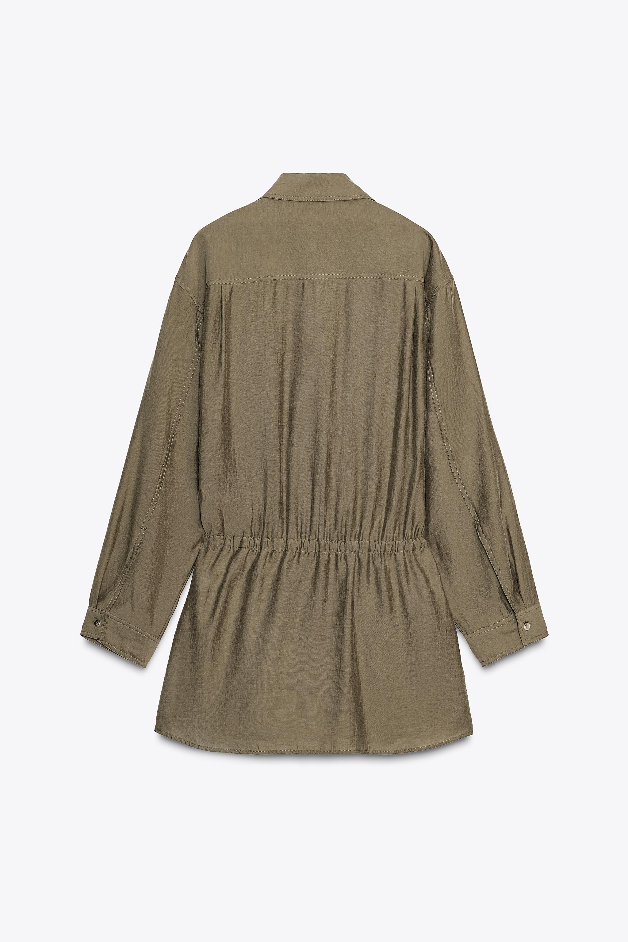 FLUID SHORT SHIRT DRESS