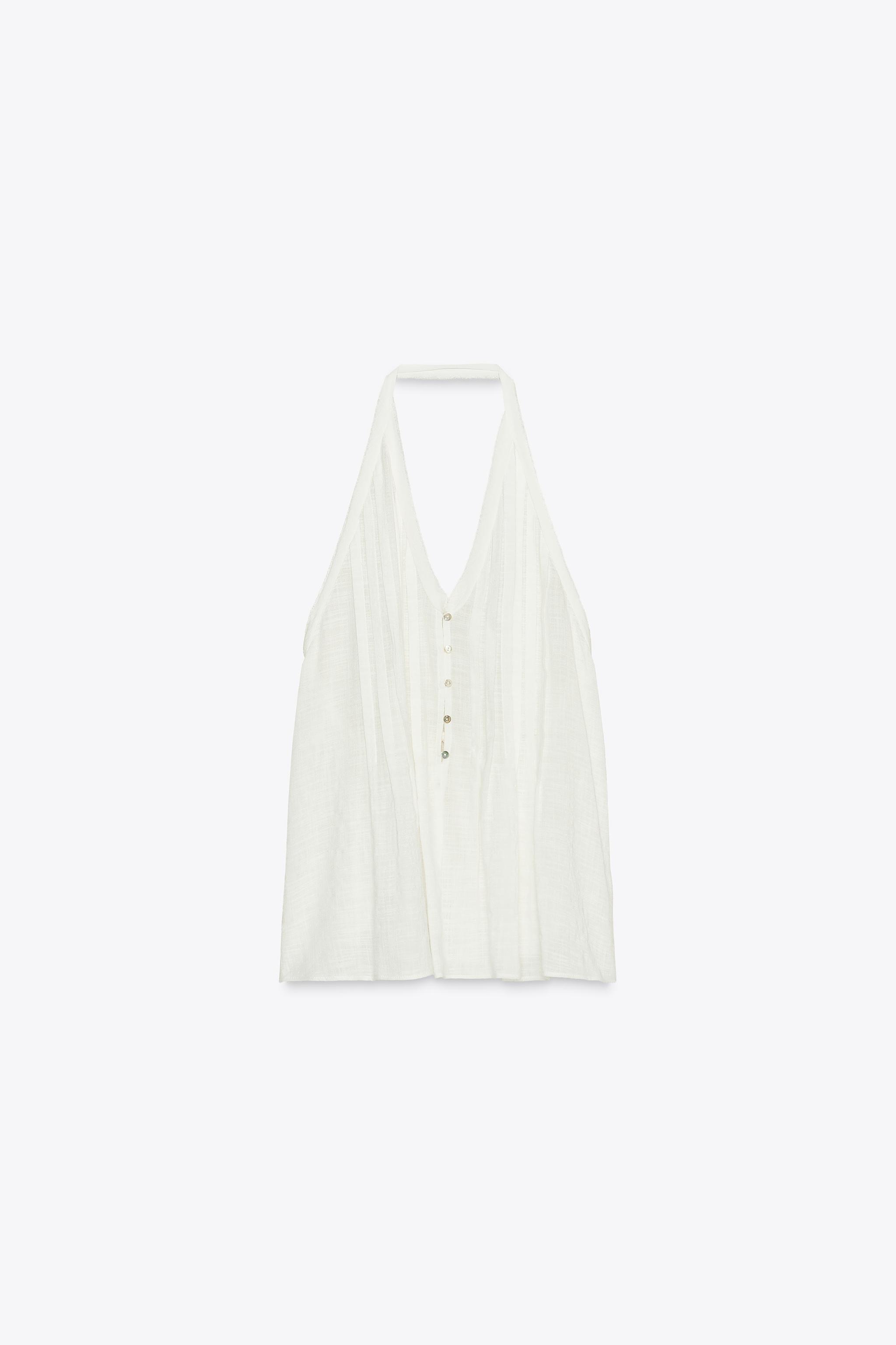 OPEN-BACK HALTER TOP