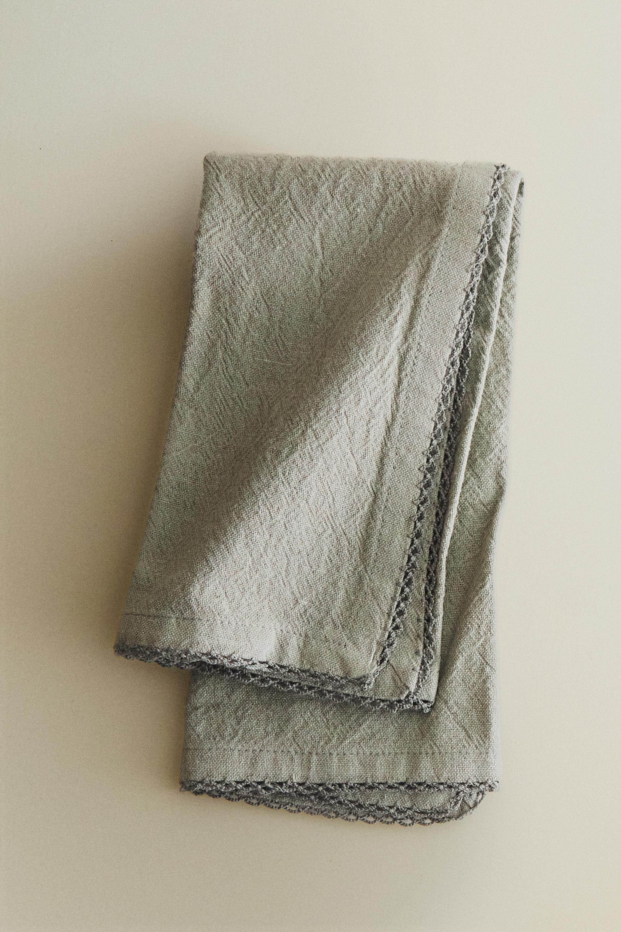 PACK OF PLAIN DYED THREAD NAPKINS (PACK 2)