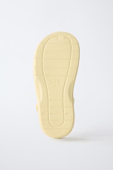 SANDALES STYLE PLAGE PIEDS NUS - Jaune de Zara - Image 6