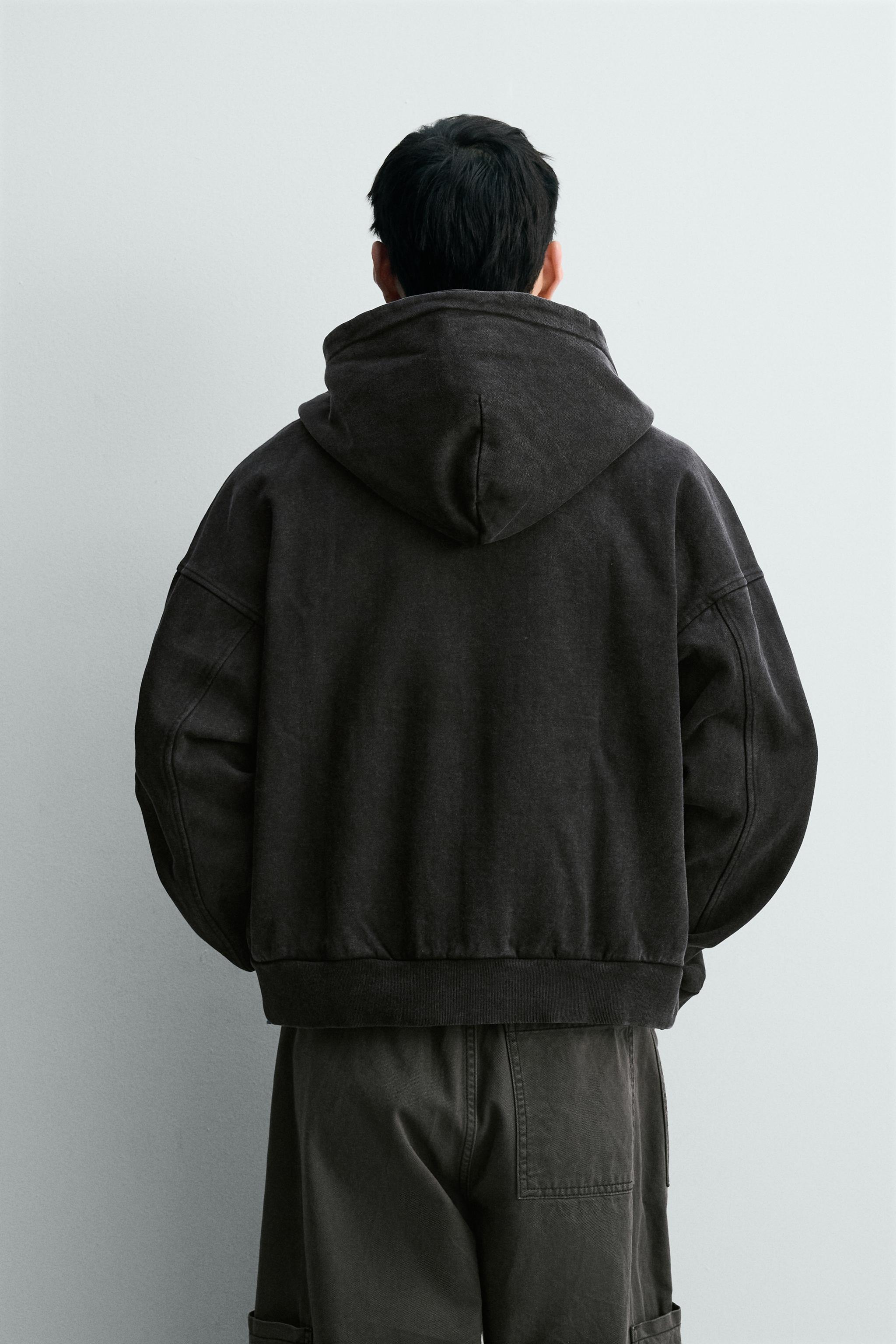トップス GAKKIN DYED HANABATSU ZIP HOODIE Black Knitted Zip-Up Hoodie With Sigilism Graphic | Minga London
