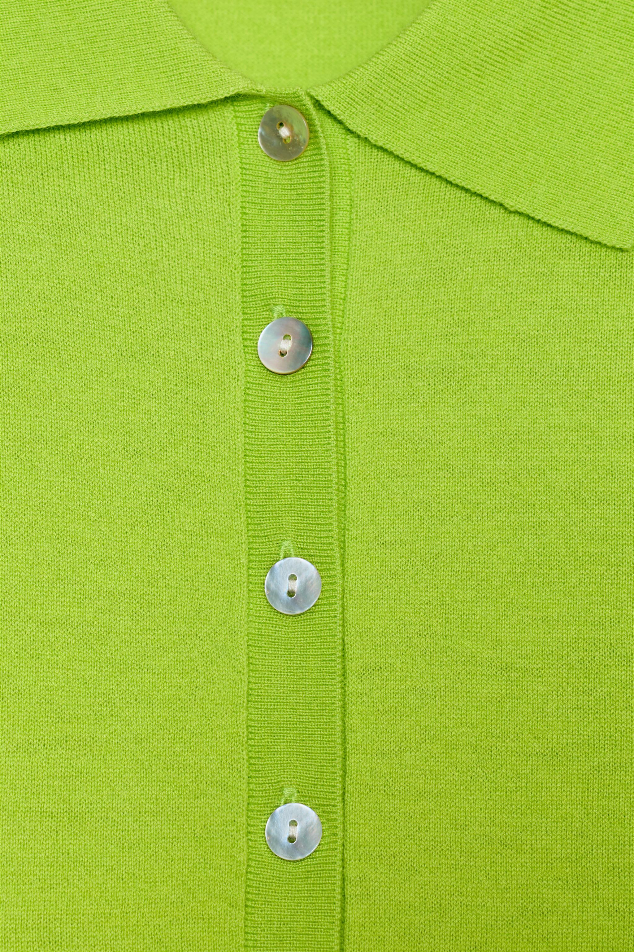 FINE KNIT WOOL POLO SHIRT