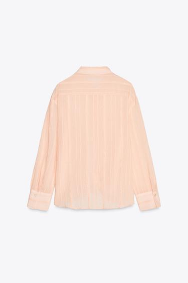 CHEMISE RAYURES - Pêche de Zara - Image 5