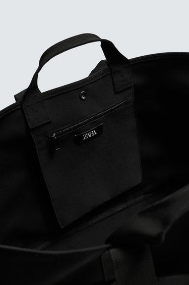 TECHNICAL TOTE BAG - Black by Zara - Image 6