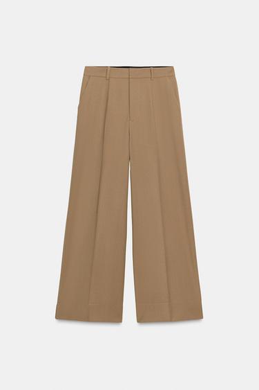 PANTALONI AMPI ZW COLLECTION - Caramello di Zara