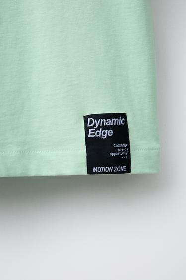 T-SHIRT SPORTY ÉTIQUETTE INSCRIPTION - Vert menthe de Zara - Image 3
