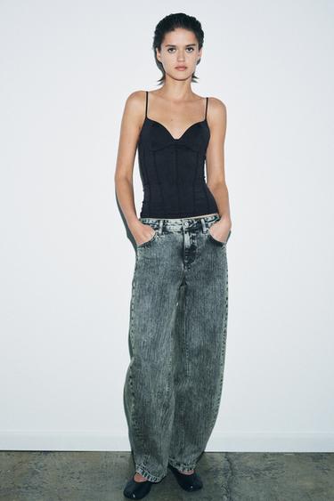 BODY MEZCLA POLIAMIDA ENTREDÓS - Negro de Zara